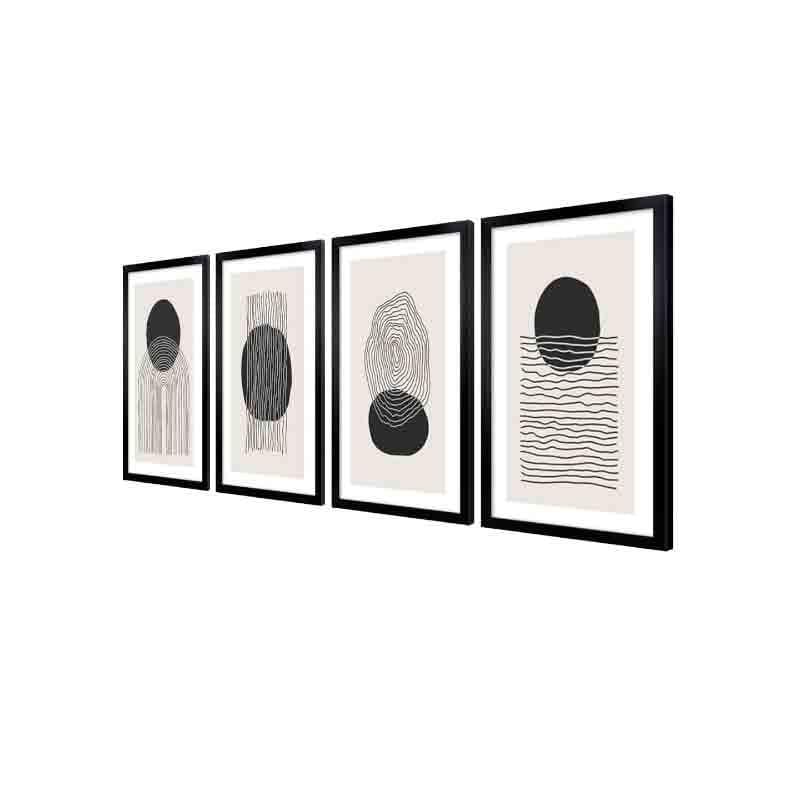Overthinking Poly Canvas Wall Art - Set Of Four media 4