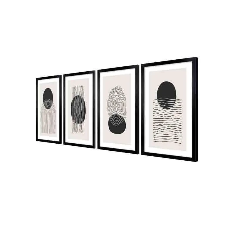 Overthinking Poly Canvas Wall Art - Set Of Four media 4