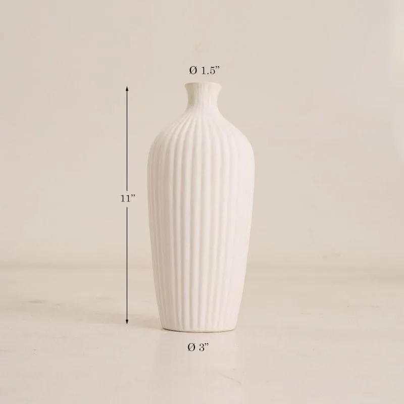 Jude Jazz Vase - White media 5