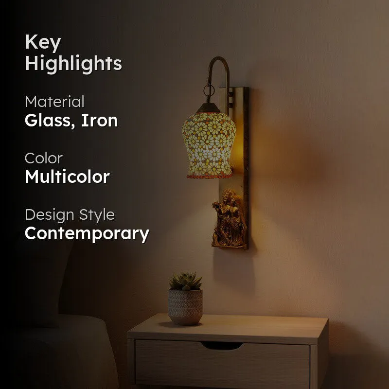 Royal Mosaic Iron Wall Lamp media 2
