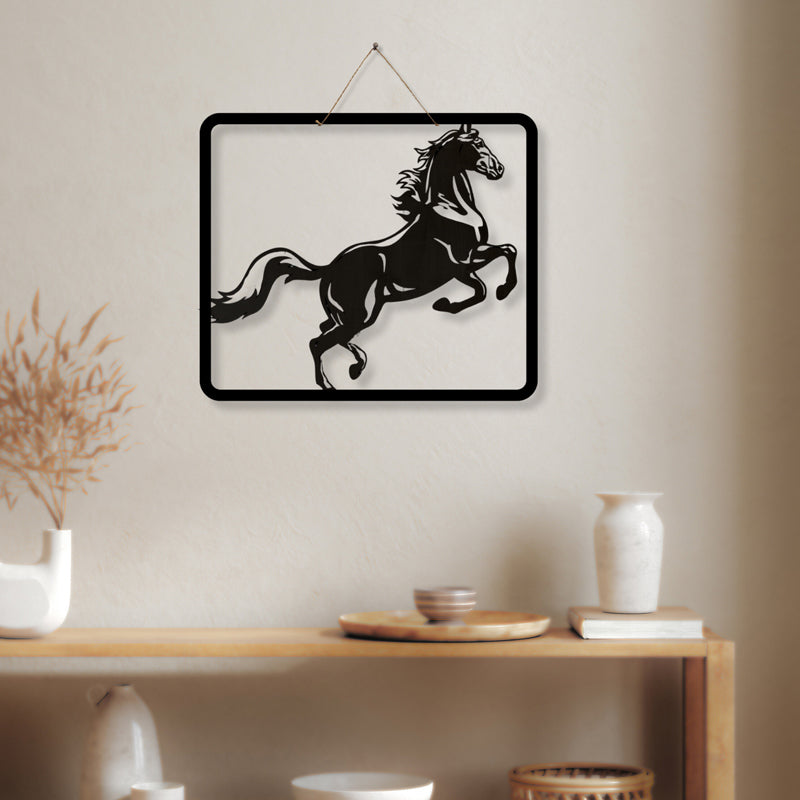 Rearing Pony Iron Wall Accent
