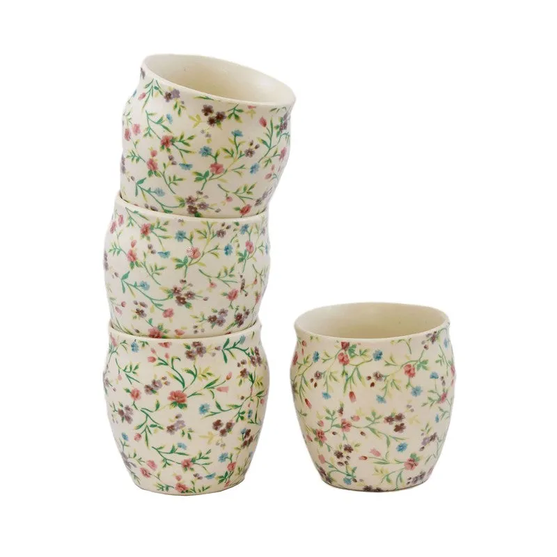BloomCraft Ceramic Kulhad (180 mL Each) - Set Of Four media 3