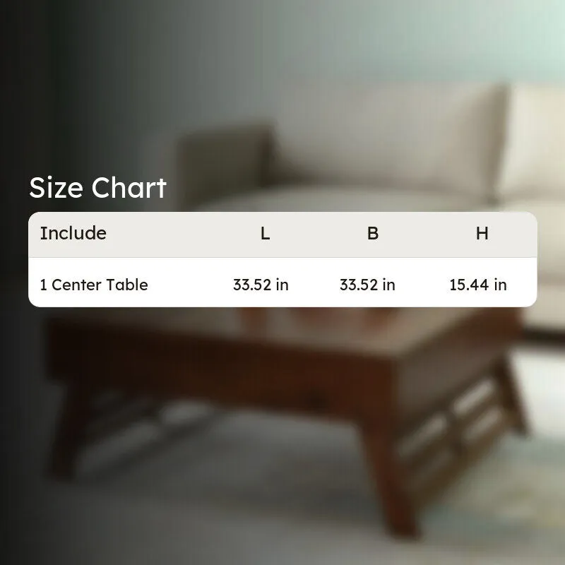Servo Sheesham Wooden Center Table - Brown media 11