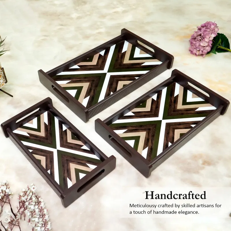 Kyro Wooden Serving Tray - Set Of Three media 3