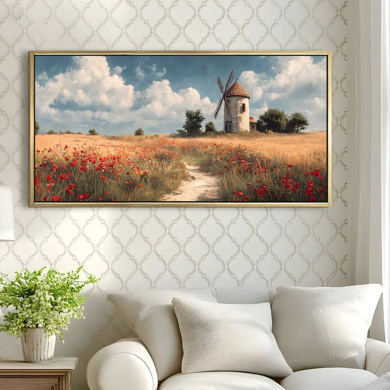 Prairie Calm Canvas Wall Painting With Frame media 4