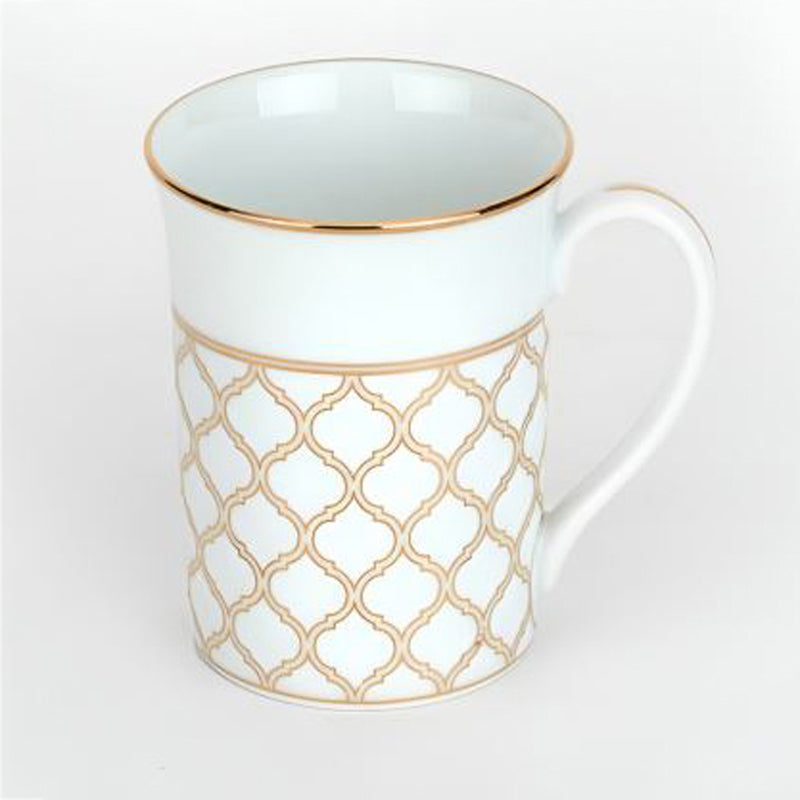 Noritake Eternal Palace Porcelain Coffee Mug (White,Gold) - 280 mL image 7