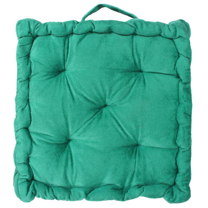 Roe Velvet Floor Cushion - Green media 3