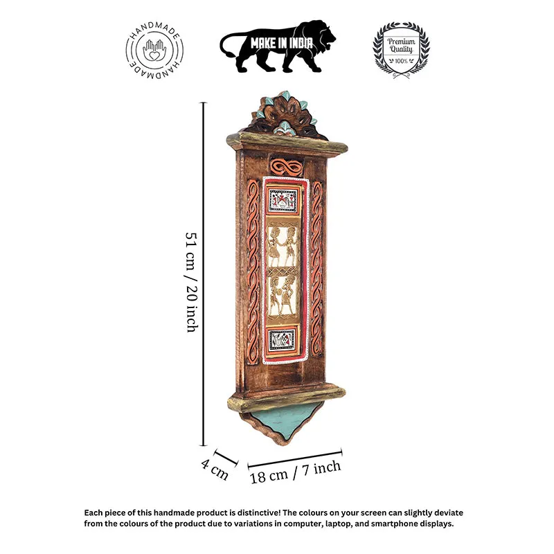 Aranya Aalap Brass & Wood Wall Accent media 6