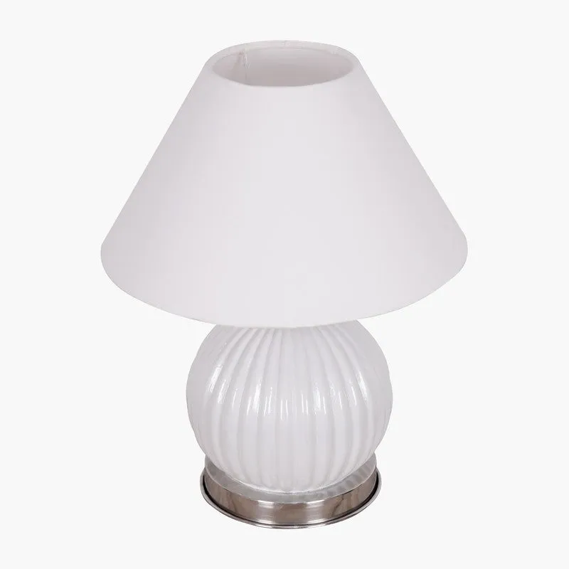 Glacera Glow Glass Table Lamp - White media 4