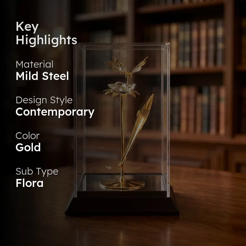 Flora Radiance 24K Gold Plated Mild Steel Showpiece media 2