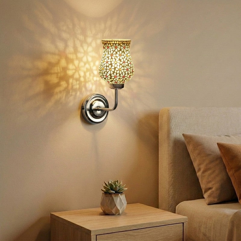 MosaicBloom Desert Spark Glass Wall Lamp