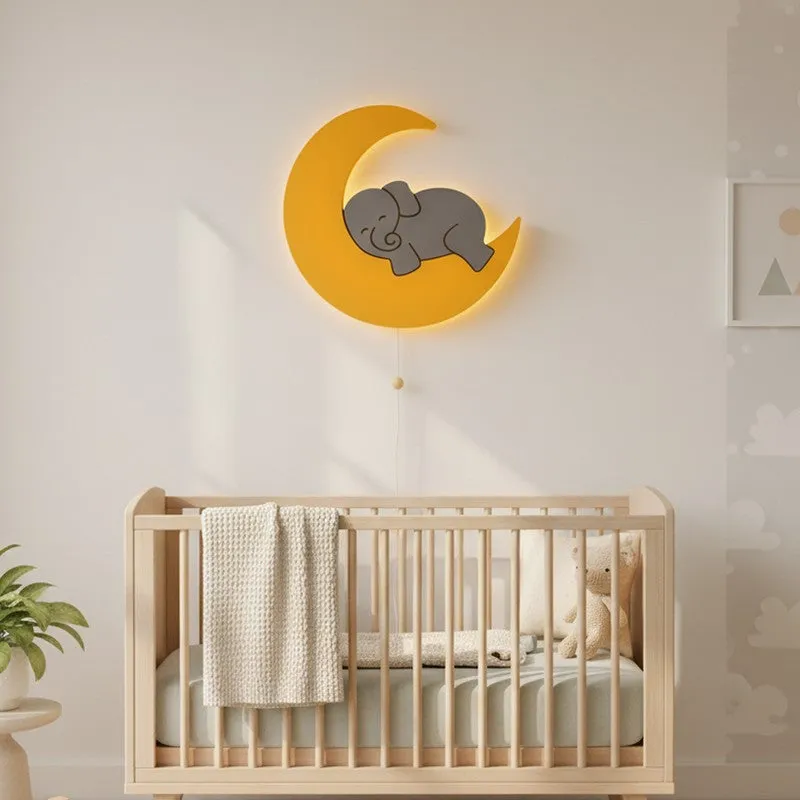 Serene Trunk Battery Operated MDF Wall Lamp - Orange media 1