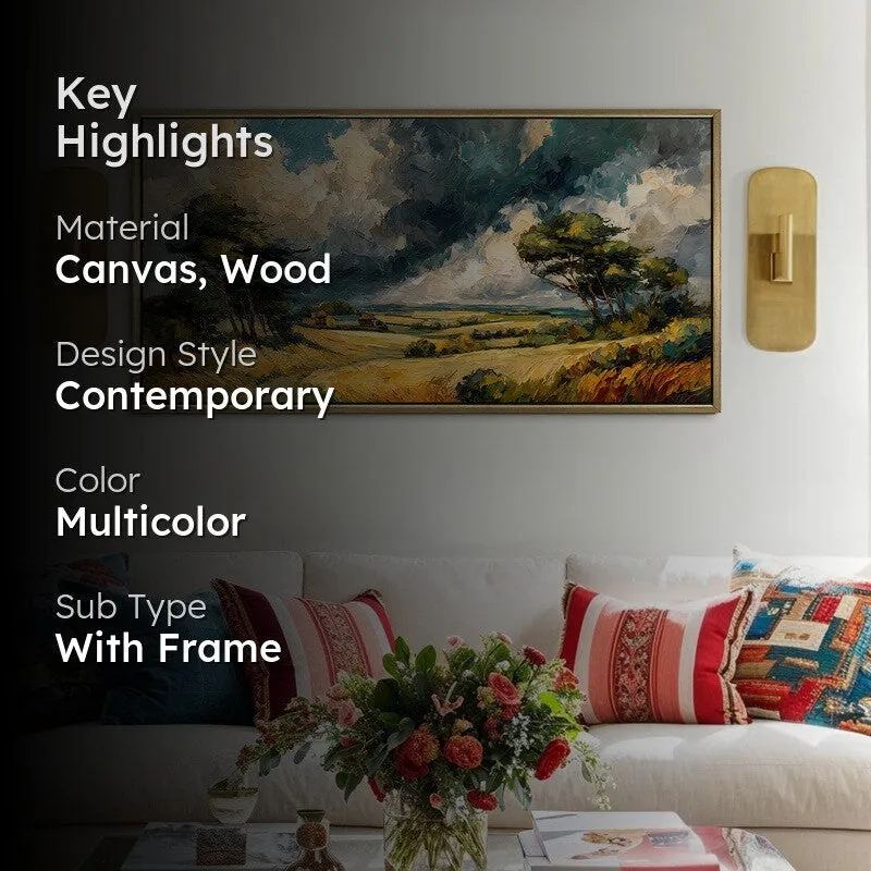 Windward Fields Canvas Wall Painting With Frame media 2