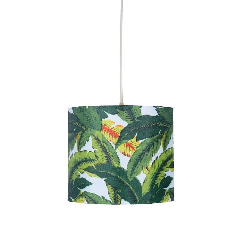LustraGlow Metal & Fabric Ceiling Lamp media 3