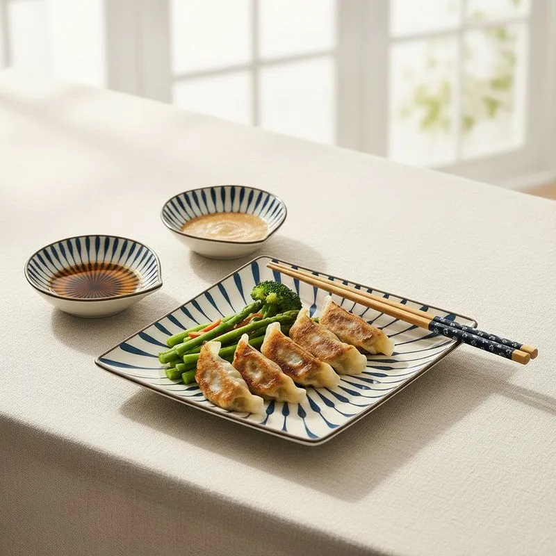 Table Charm Ceramic Dinner Set (70 mL Each) - 7 Piece Set media 7
