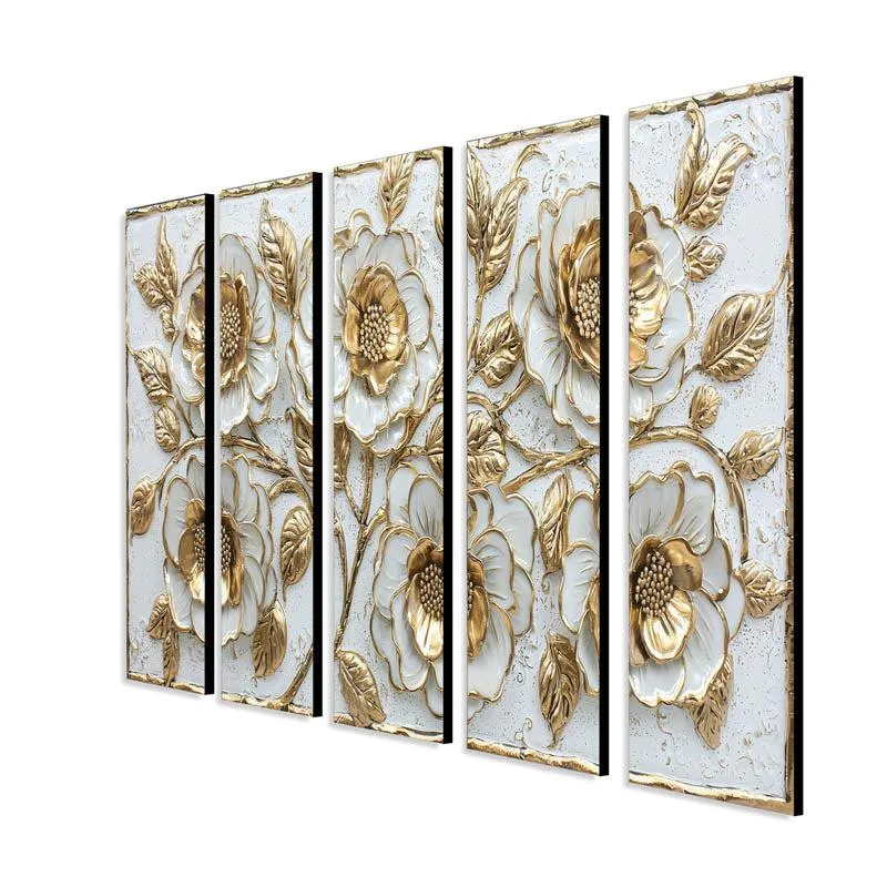 Venla Flora Wall Painting - Set Of Five media 5