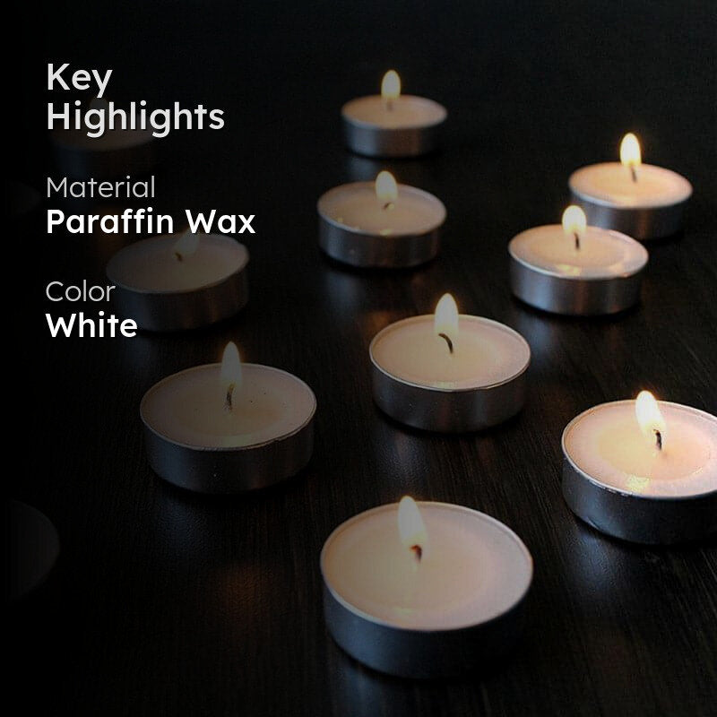 Aroha Tealight candle - Set Of Fifty media 2