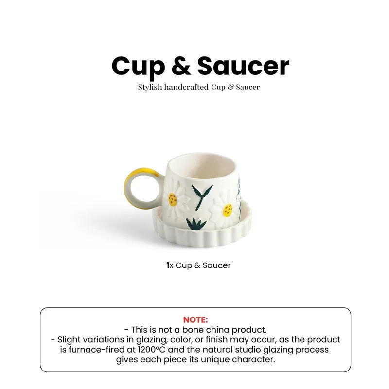 Floral Bloom Cup & Saucer - 310 ML media 6