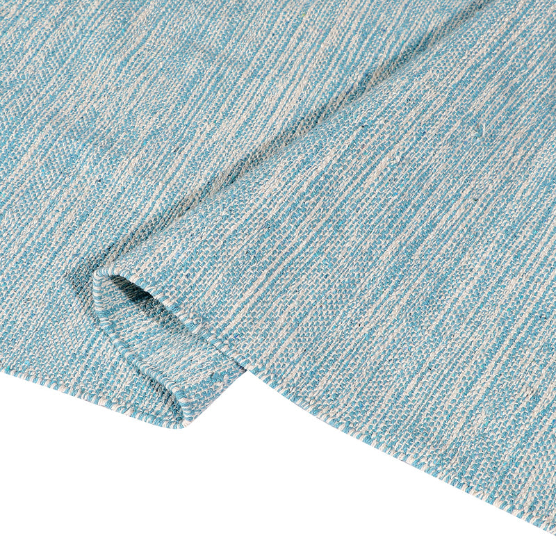 Artivine Cotton Runner Rug - Sky Blue media 5