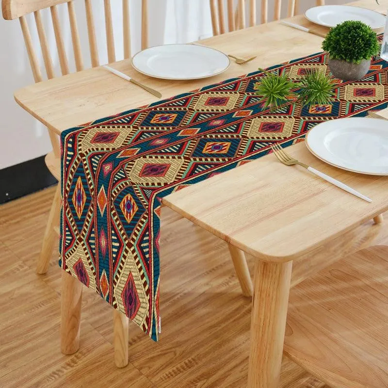 Oorja Poly Canvas Table Runner - Multicolor media 1