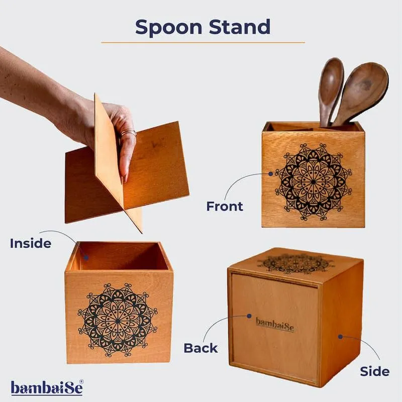 Hira Ethnic Cutlery Holder - Brown media 7