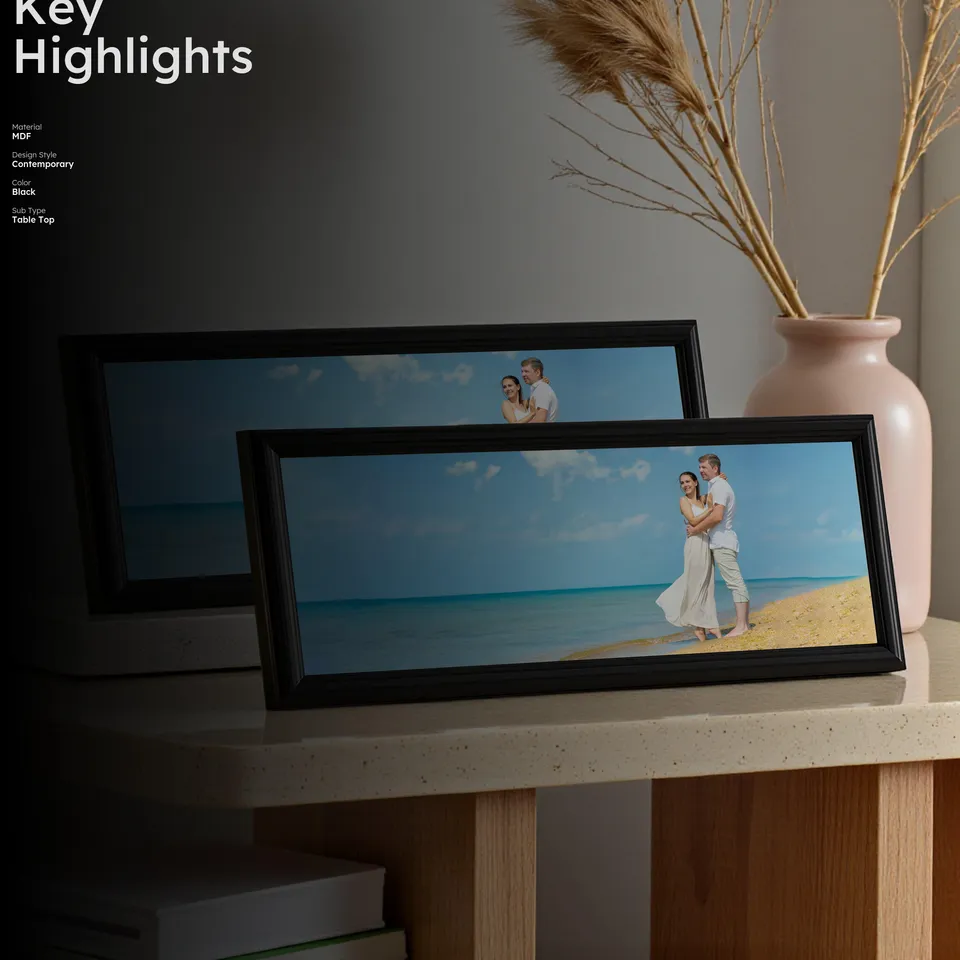 PanoCapture MDF PhotoFrame (Black) - Set Of Two media 2
