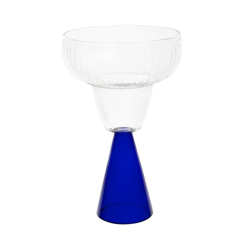 Indigo Luxe Goblet Cocktail Glasses(240 mL) - Set Of Four media 4