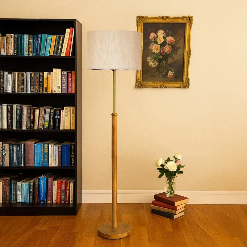 Twilight Wooden Floor Lamp - Beige media 3