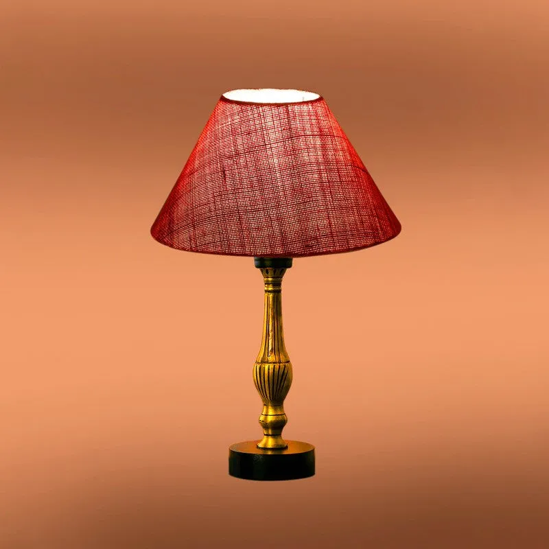 Aurelo Zyra Wooden Table Lamp - Pink media 7