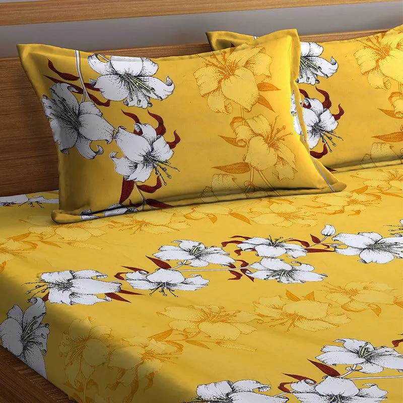 Otis Floral Bedsheet - 150 GSM media 3
