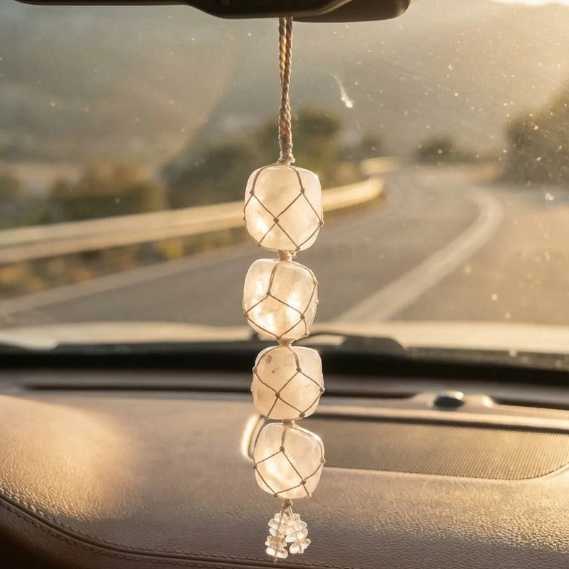 Zen Drive Spiritual Crystal Wall Accent - White media 5