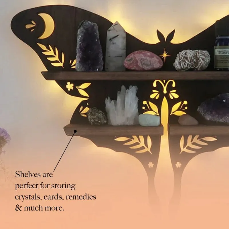 FlutterForm Butterfly Backlit Wall Shelf media 4