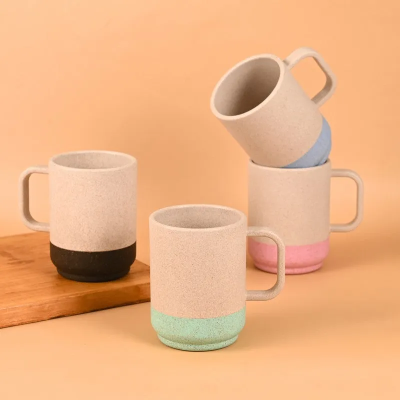 Maplecrest Rice Husk Coffee Mug (375 mL Each) - Set Of Four media 1