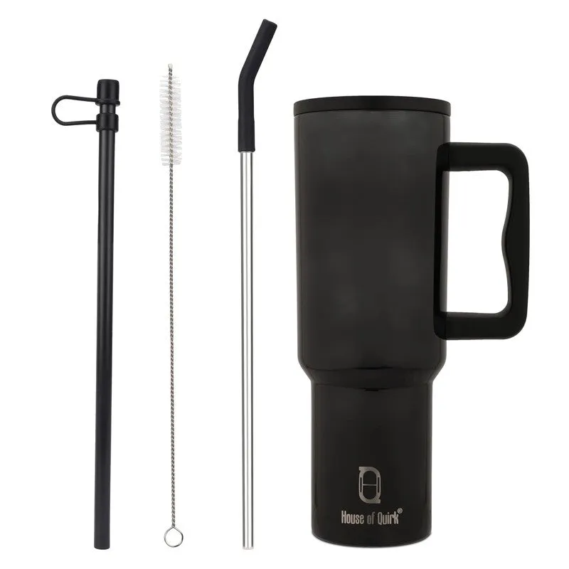 TerraTone Stainless Steel Tumbler (1200 ML) - Black media 5
