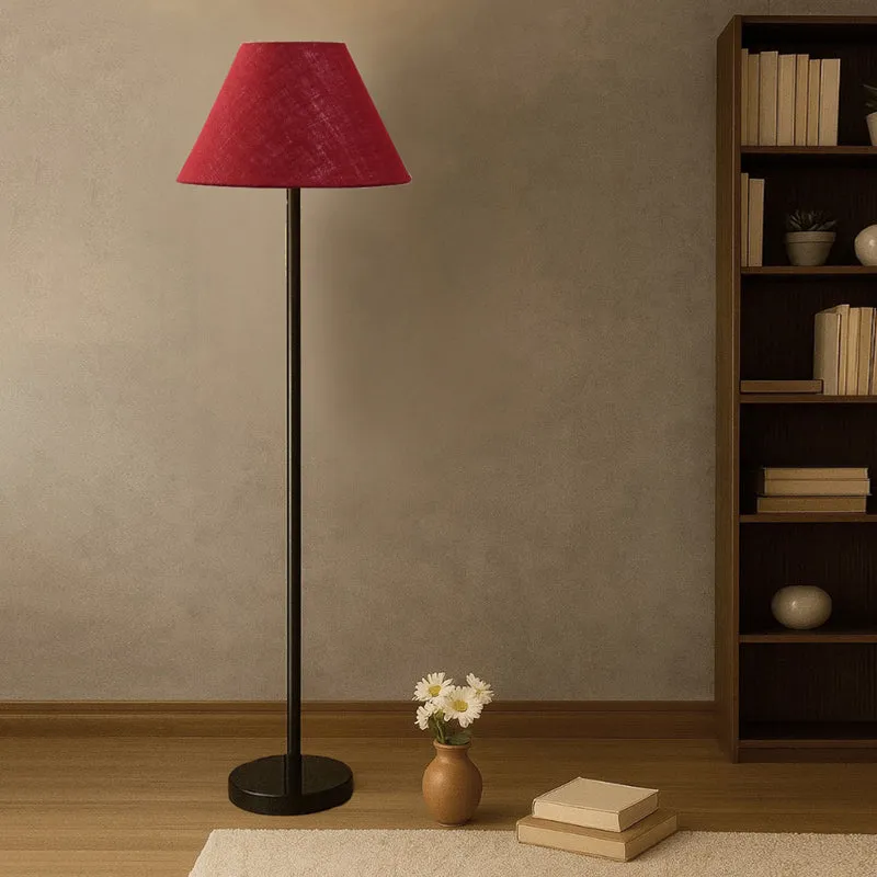 Sienna II Rodin Floor Lamp - Maroon media 2