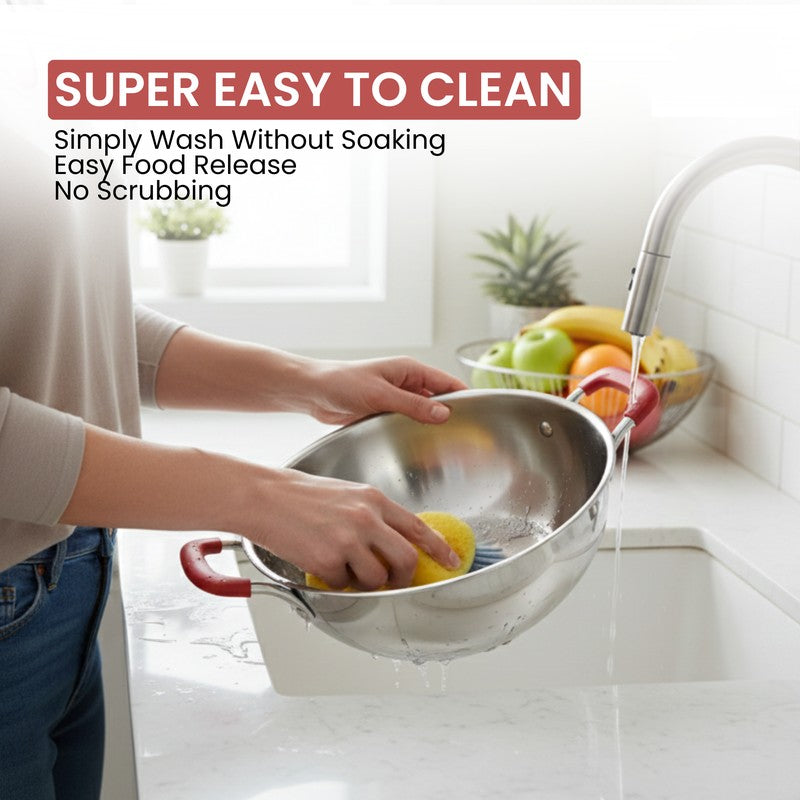 Salford Triply Kadhai with Lid (3000 mL) With Lid - 24 CM media 5