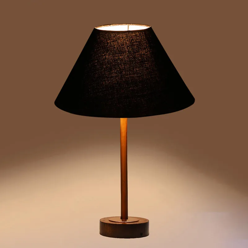 Cotin II Rodin Wooden Table Lamp - Black,Copper,Brown media 6