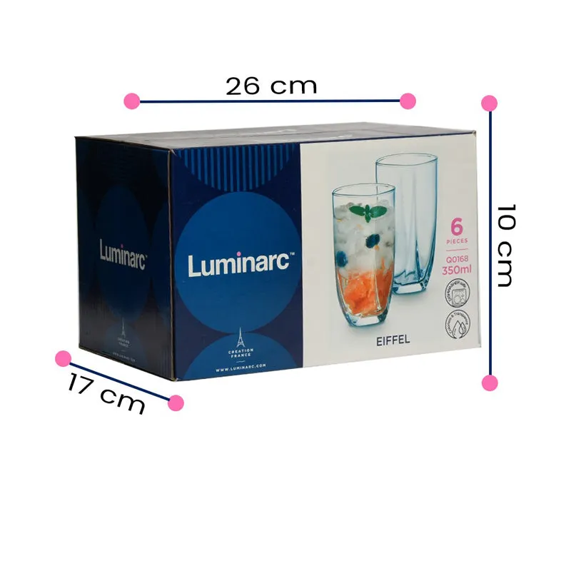 Luminarc Eiffel Glass (350 mL) - Set Of Six media 7
