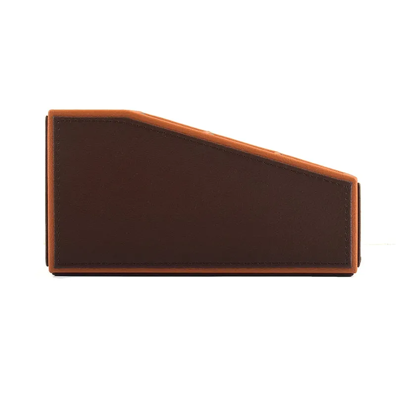 Tisca Slant Faux Leather Desk Organizer - Brown media 6