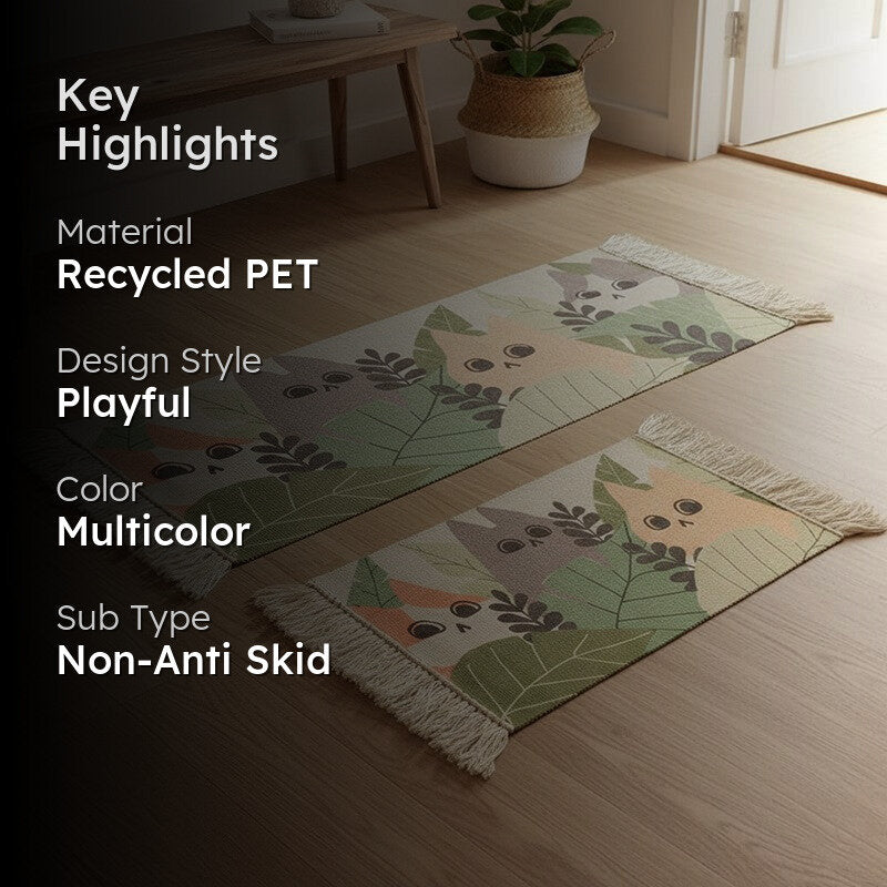 Playful Woodland PET Runner Rug - Set of Two media 2