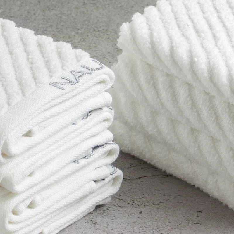 Nautica Riviera Soft Cotton Hand & Face Towel (White) - Set Of Eight media 5