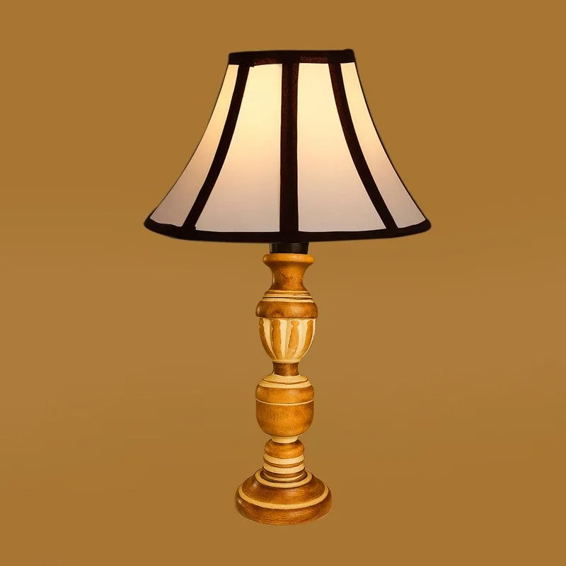 Zenrae Zyn Wooden Table Lamp - White media 6