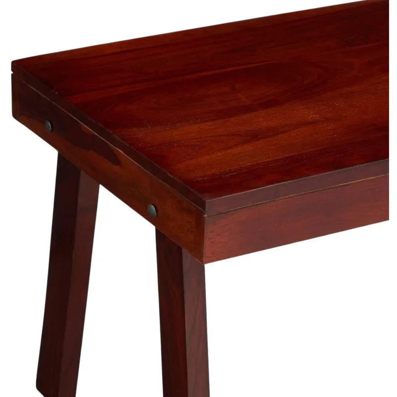 Xexon Sheesham Wooden Center Table - Red media 7