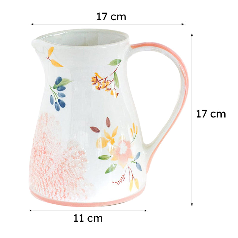 Bloom & Brew Handpainted Ceramic Jug - 200 ML media 6