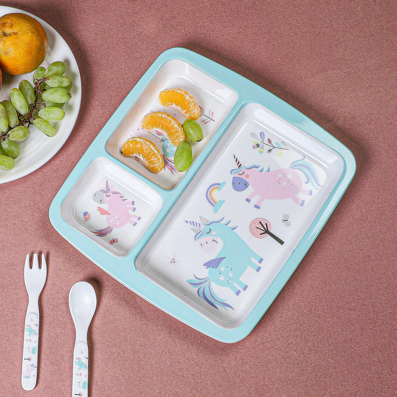 Unicorn Land Kids Dinner Plate media 4