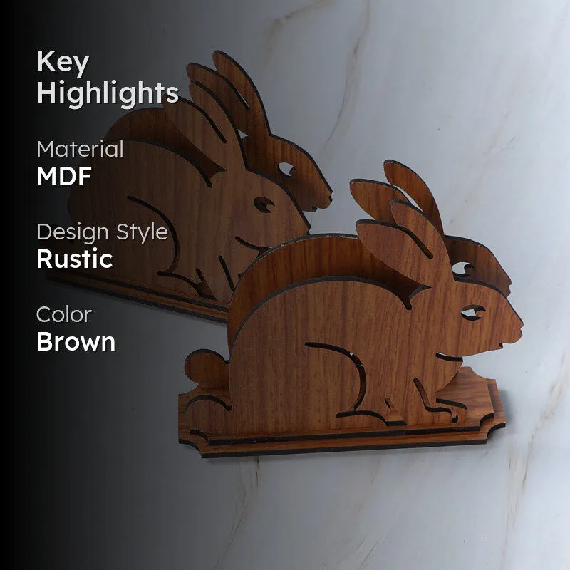 Bunny Napkin Holder - Set Of Two media 2