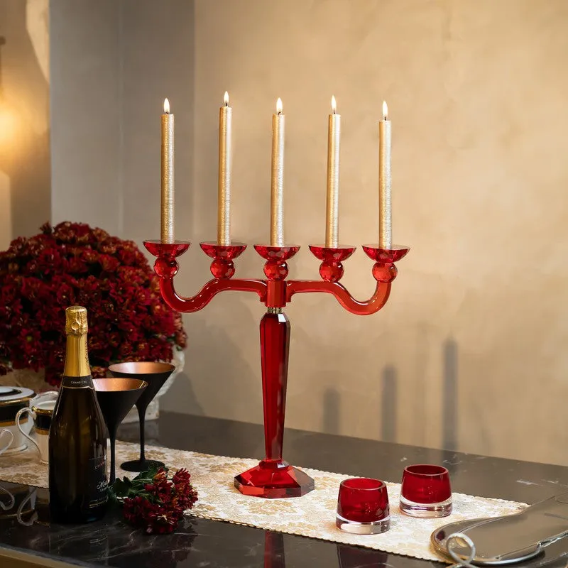 Opulent Crystal Candle Holder media 1
