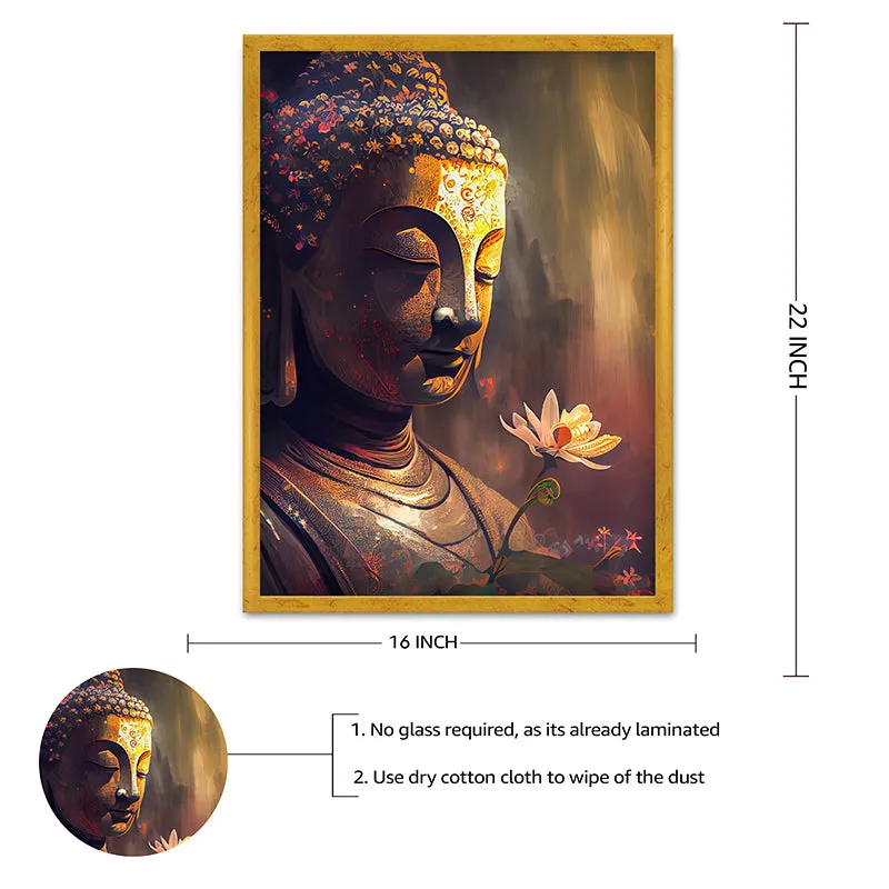Divine Meditation Bless Wall Painting media 5