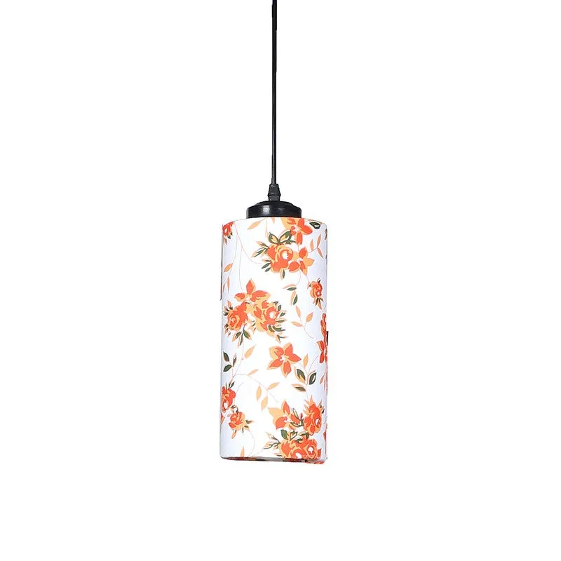 Cylentra Triple Metal Ceiling Lamp - White & Orange media 7