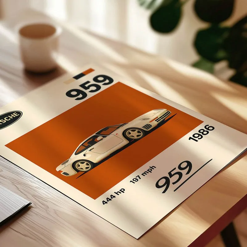 Porsche 959 Legend Wall Poster media 4